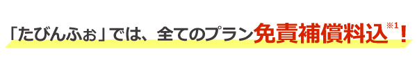 たびんふぉレンタカーは免責補償込！