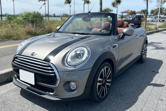 【MINIオープンカー】おしゃれで可愛い愛されボディ！Bluetooth対応・充電器・チャイルドシート無料貸出し！