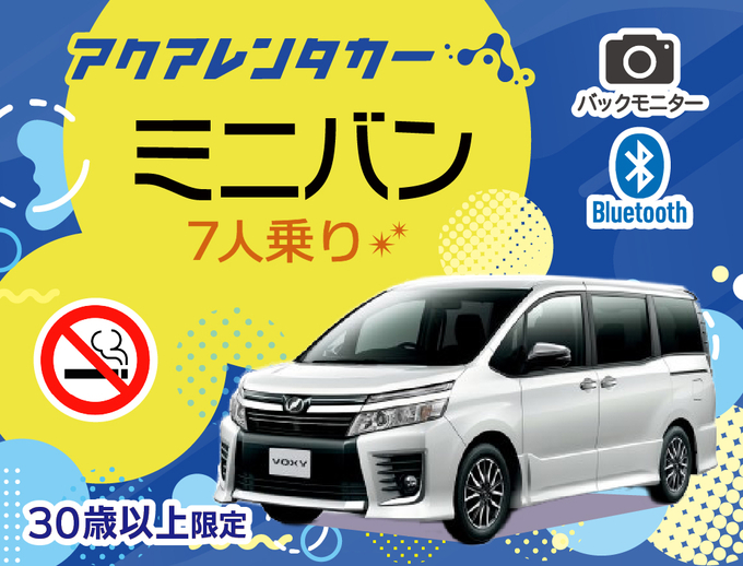 【30歳以上限定】空港送迎有♪禁煙・ナビ・ETC車載器・バックモニター・Bluetooth装備付♪中古・格安レンタカー！