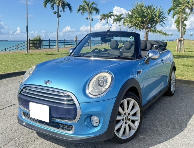 【MINIオープンカー】タクシー代キャッシュバック！Bluetooth対応・充電器・チャイルドシート無料貸出し！