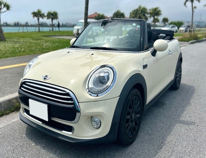 【MINIオープンカー】タクシー代キャッシュバック！Bluetooth対応・充電器・チャイルドシート無料貸出し！