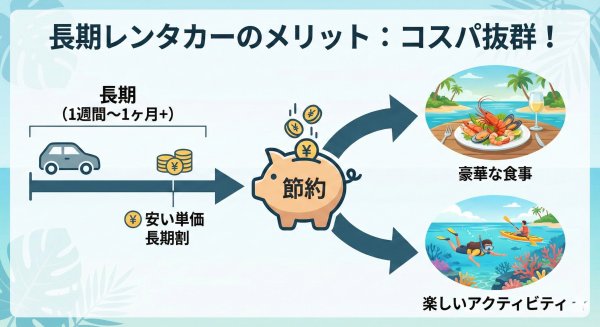 長期レンタカーのメリット