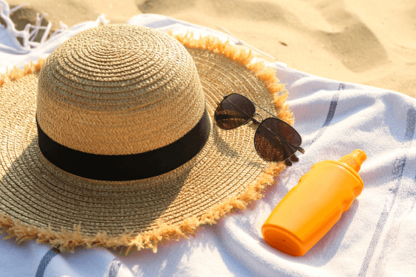 日焼け止め　帽子