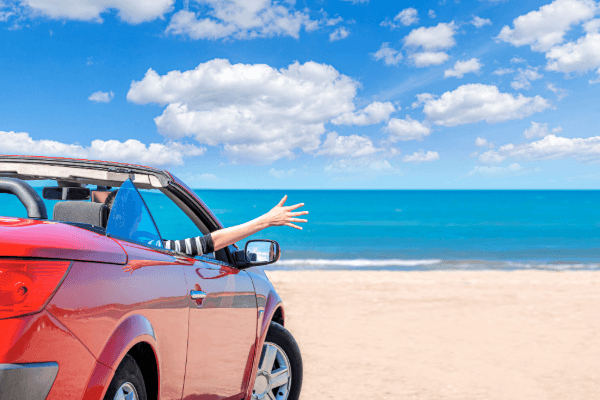 オープンカー景色